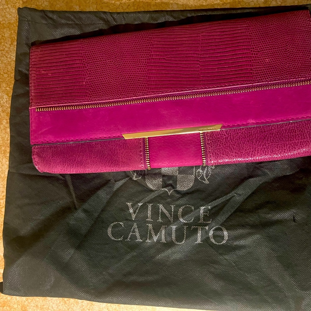 Vince Camuto Leather Clutch